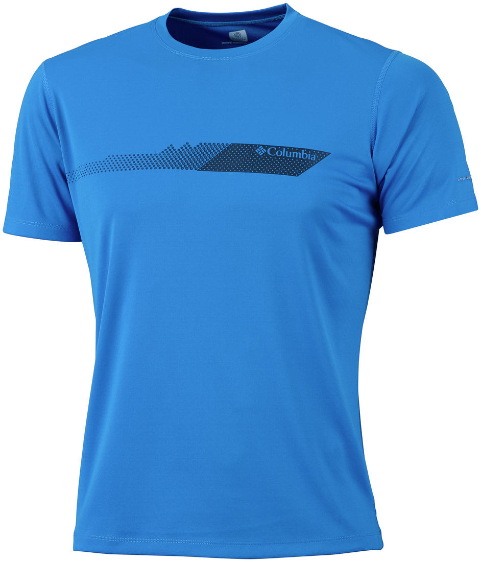 Columbia Men Blue Zero Rules Short Sleeve Graphic T-Shirt