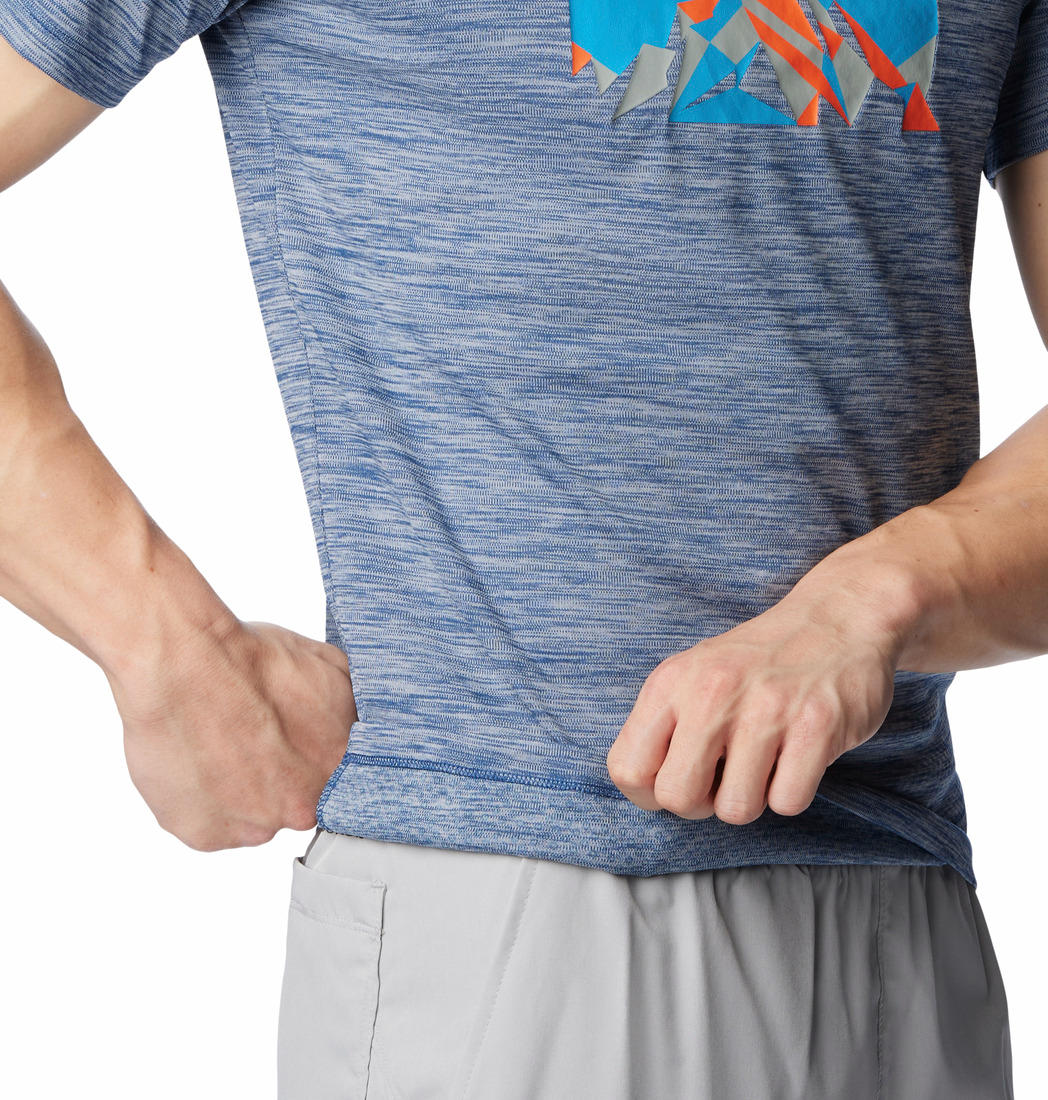 Columbia Men Blue Zero Rules Short Sleeve Graphic T-Shirt