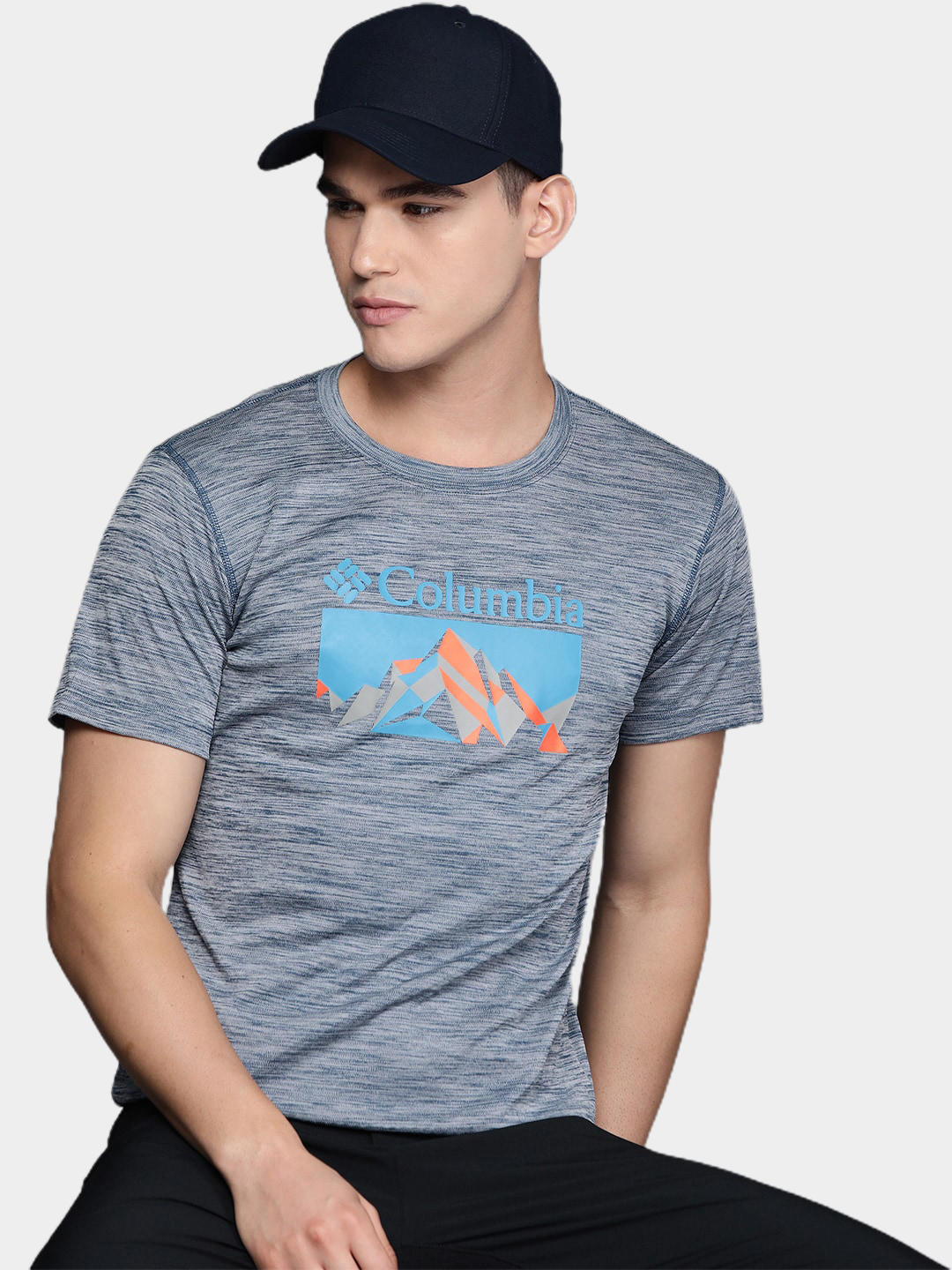 Columbia Men Blue Zero Rules Short Sleeve Graphic T-Shirt