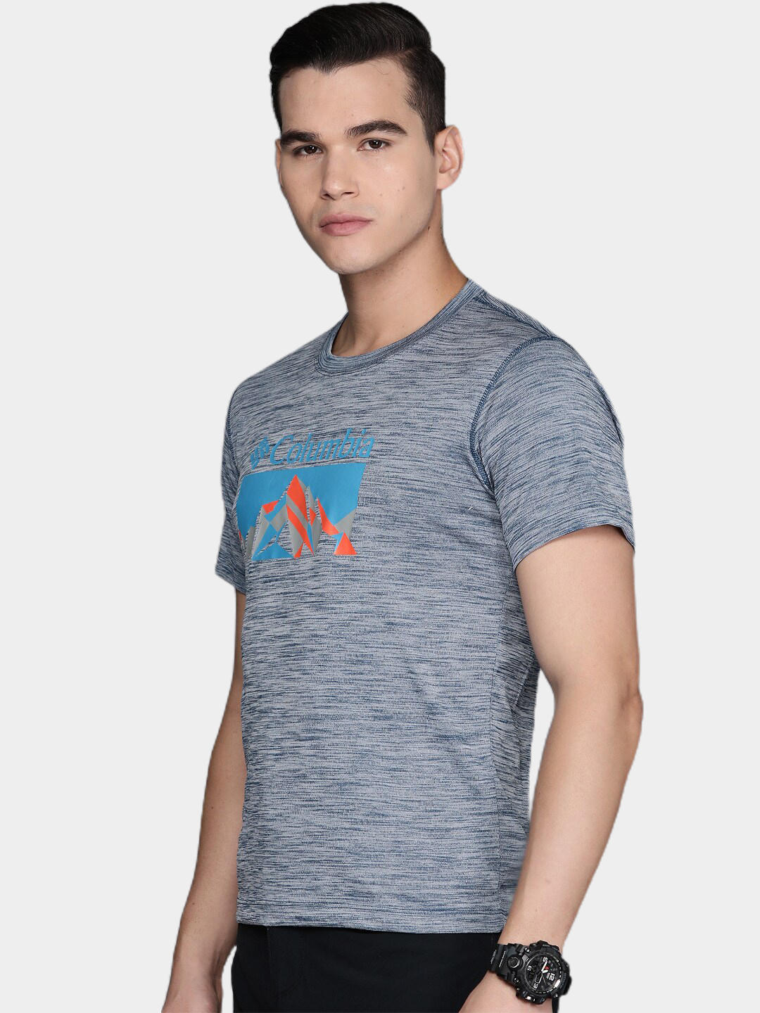 Columbia Men Blue Zero Rules Short Sleeve Graphic T-Shirt