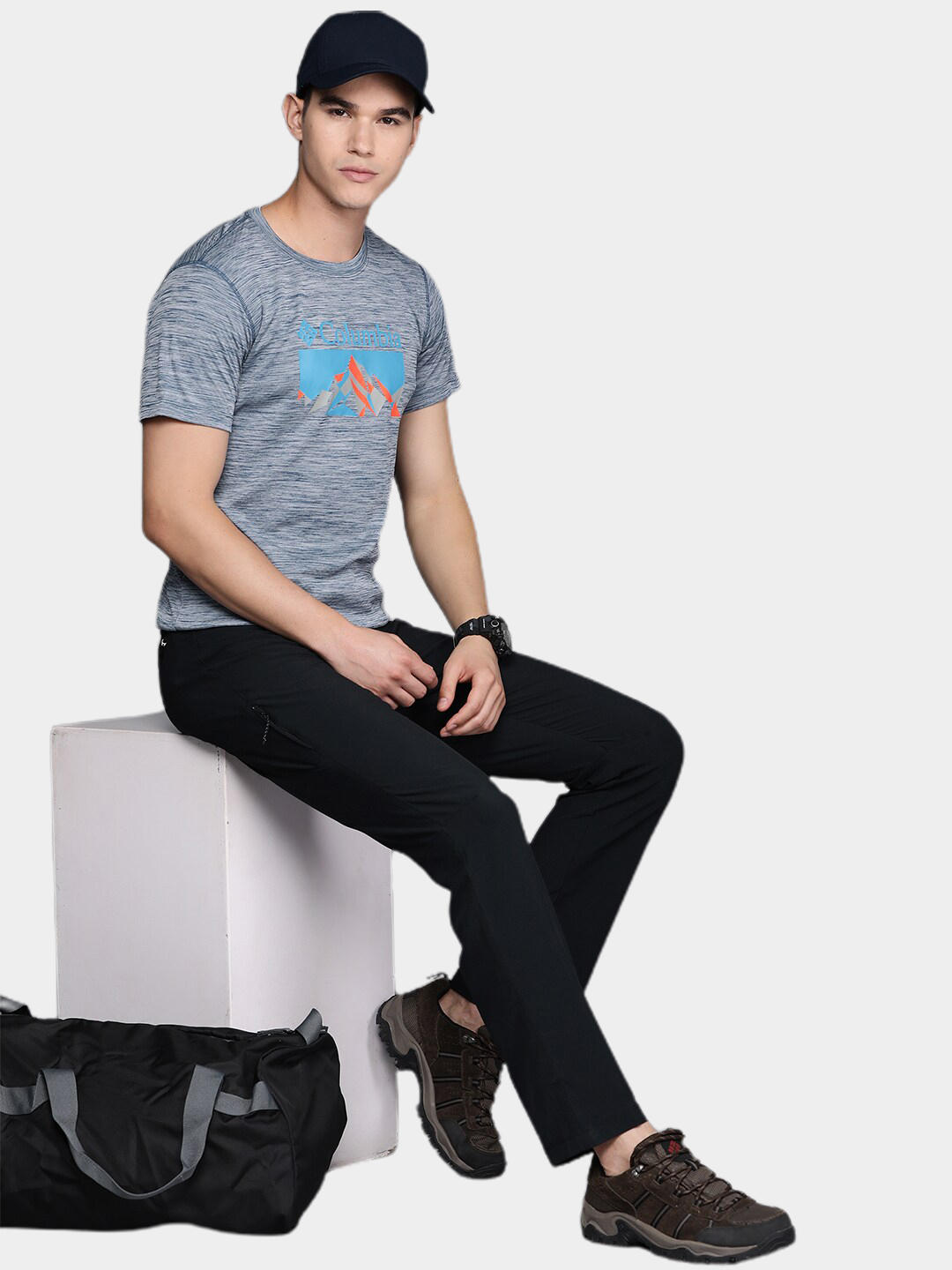 Columbia Men Blue Zero Rules Short Sleeve Graphic T-Shirt