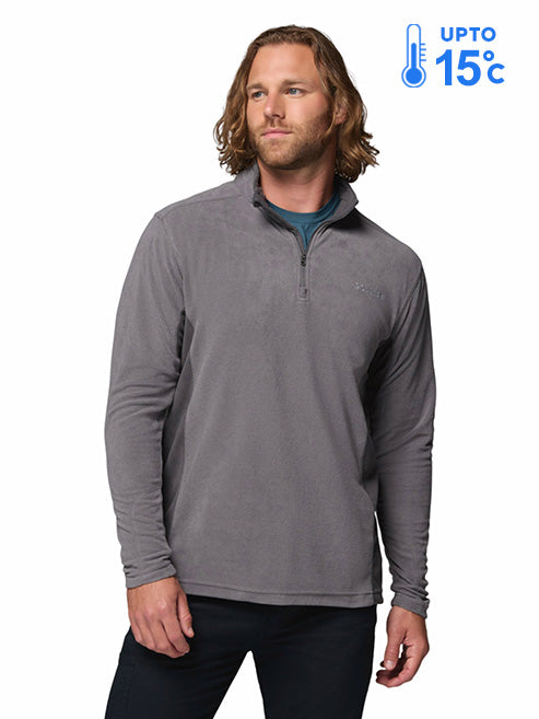 Columbia Men Grey MTR Klamath Range II Pullover