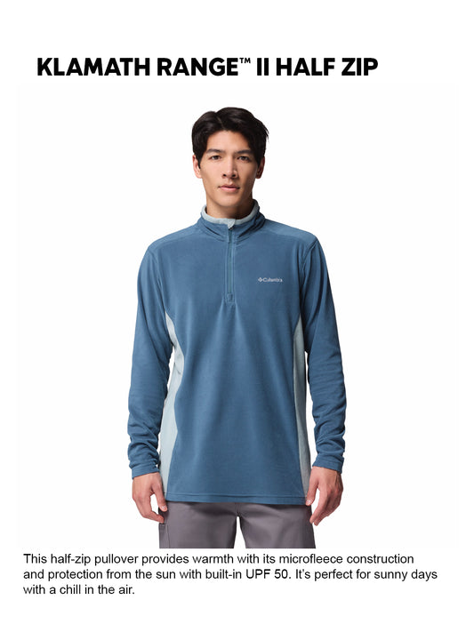 Columbia Men Blue Klamath Range II Pullover