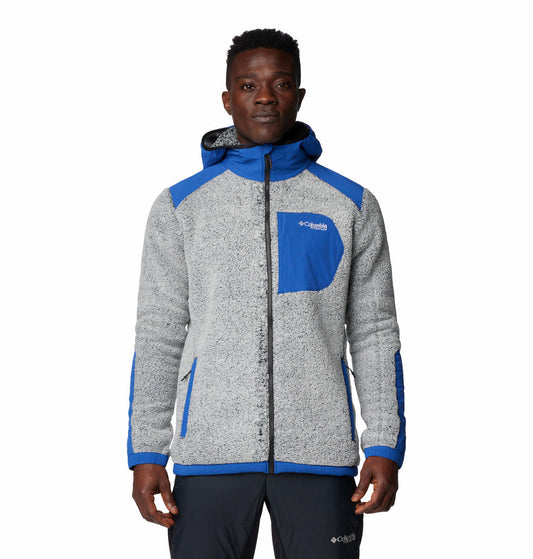 Columbia Mens Blue Arctic Crest Sherpa Full Zip Jacket