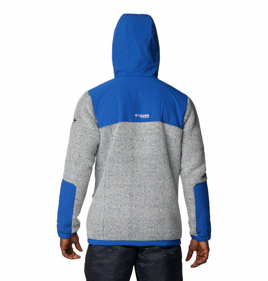 Columbia Mens Blue Arctic Crest Sherpa Full Zip Jacket