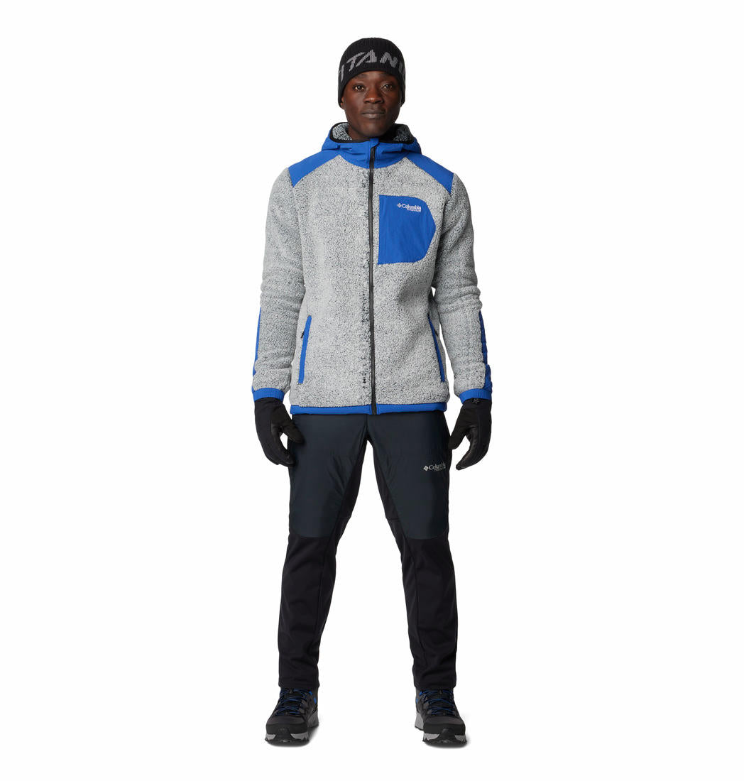 Columbia Mens Blue Arctic Crest Sherpa Full Zip Jacket