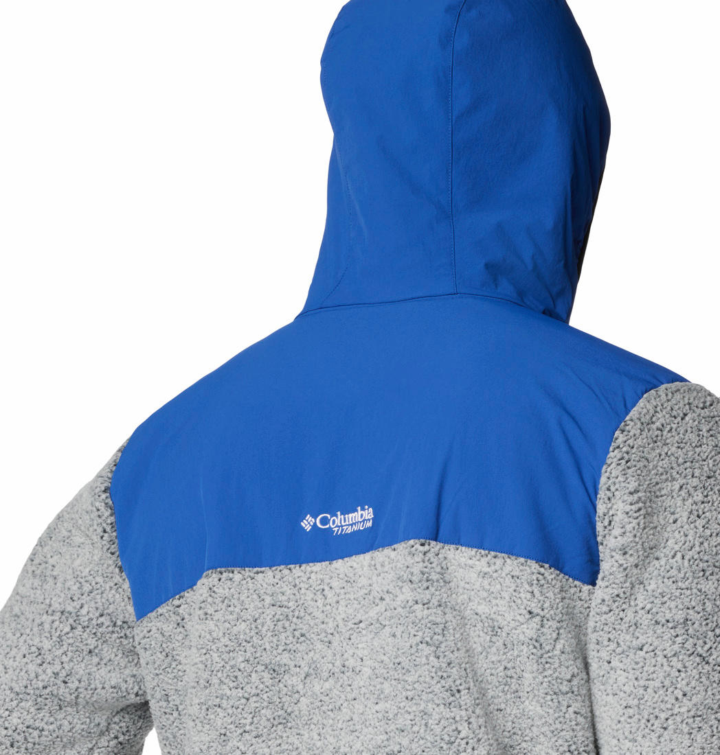Columbia Mens Blue Arctic Crest Sherpa Full Zip Jacket
