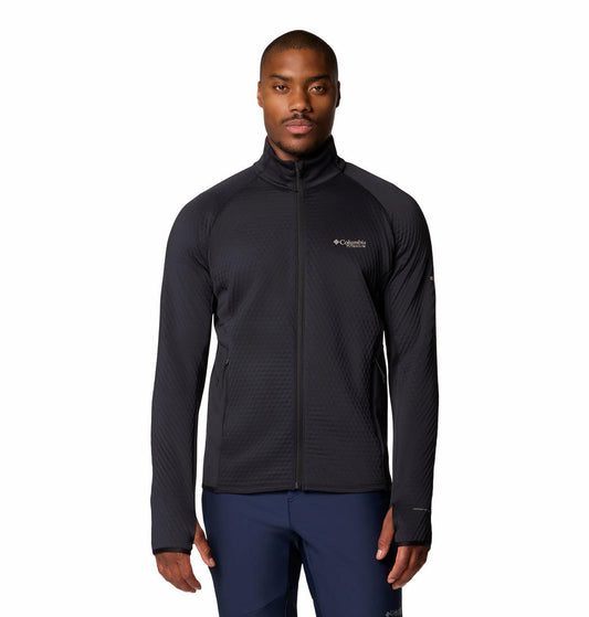 Columbia Mens Black Crystal Leaf Omni-Heat Helix Full Zip