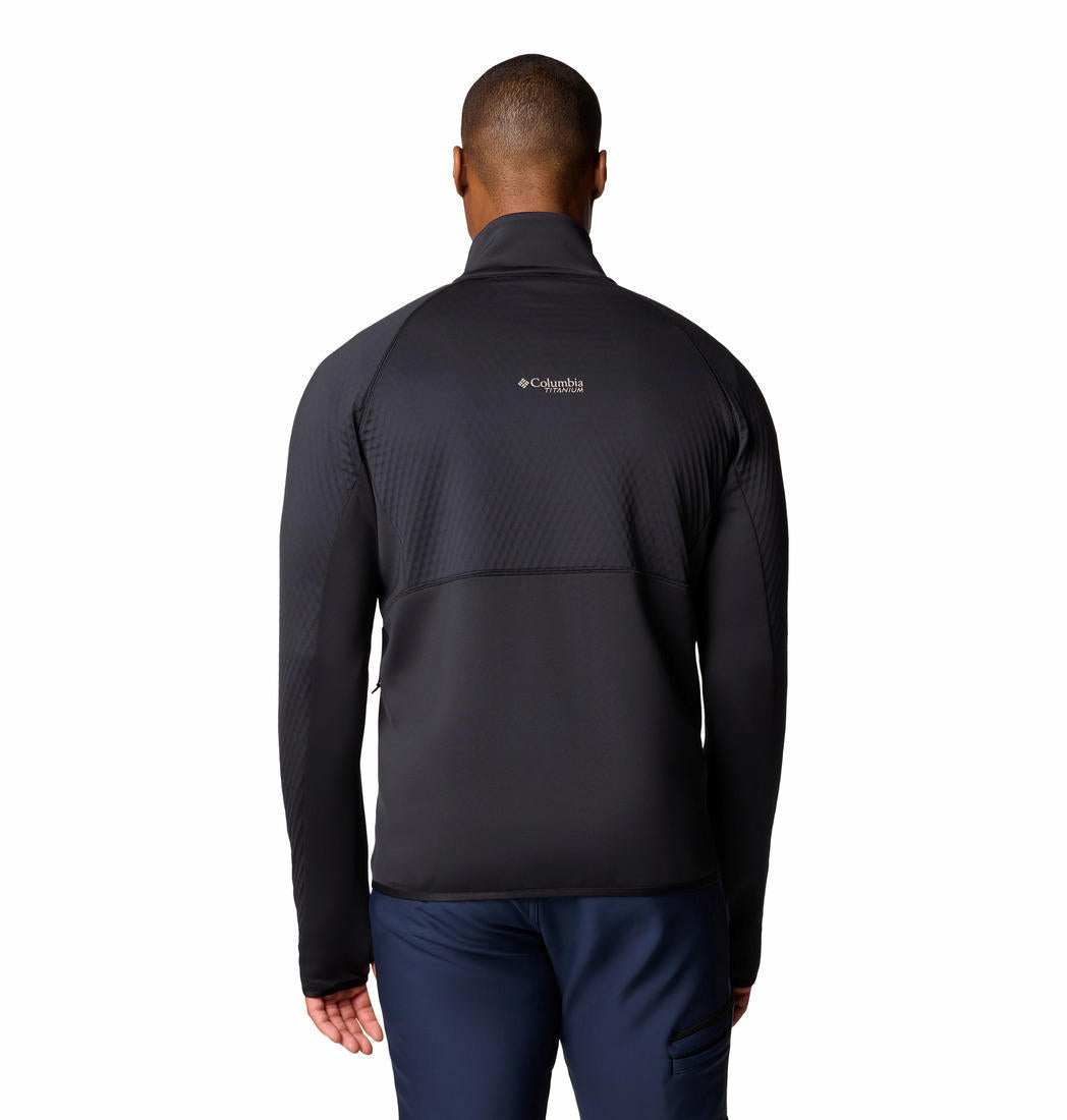 Columbia Mens Black Crystal Leaf Omni-Heat Helix Full Zip