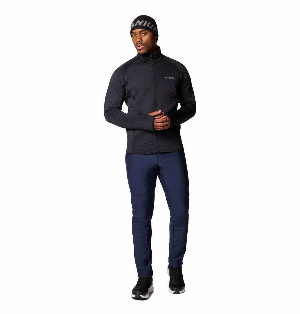 Columbia Mens Black Crystal Leaf Omni-Heat Helix Full Zip