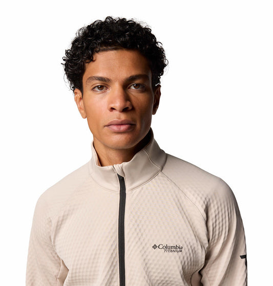 Columbia Mens Brown Crystal Leaf Omni-Heat Helix Full Zip Jacket