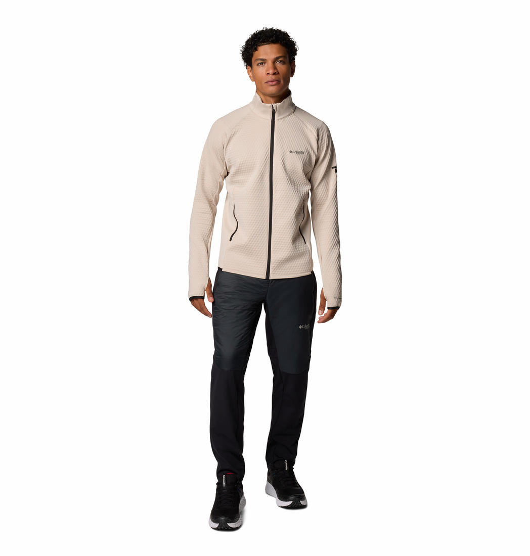 Columbia Mens Brown Crystal Leaf Omni-Heat Helix Full Zip Jacket