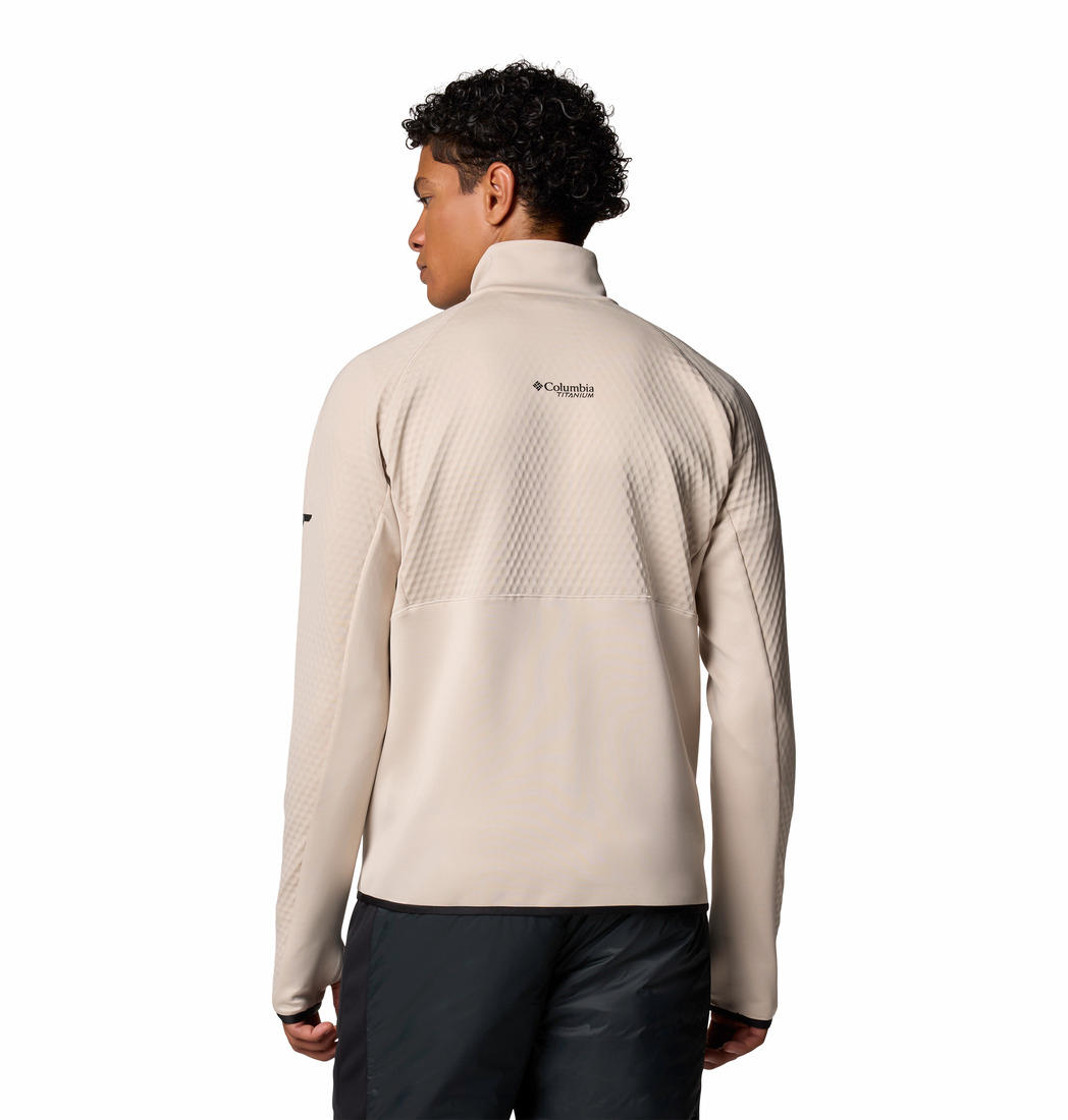 Columbia Mens Brown Crystal Leaf Omni-Heat Helix Full Zip Jacket