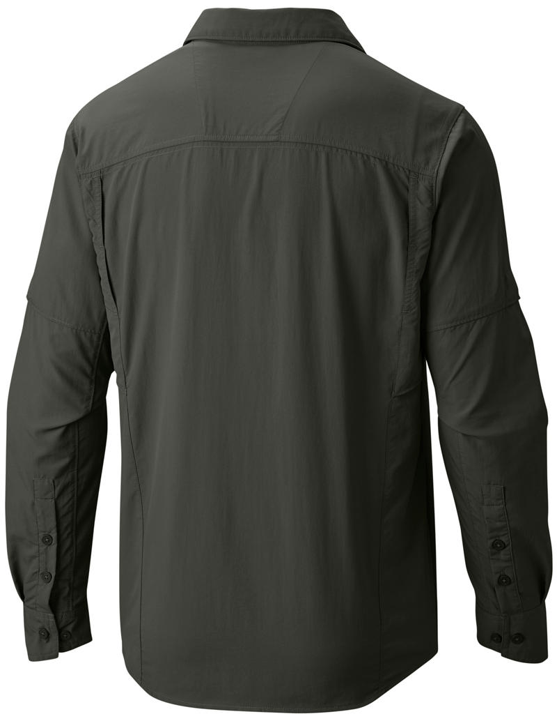 Columbia Men Green Silver Ridge Long Sleeve Shirt (Sun Protection)
