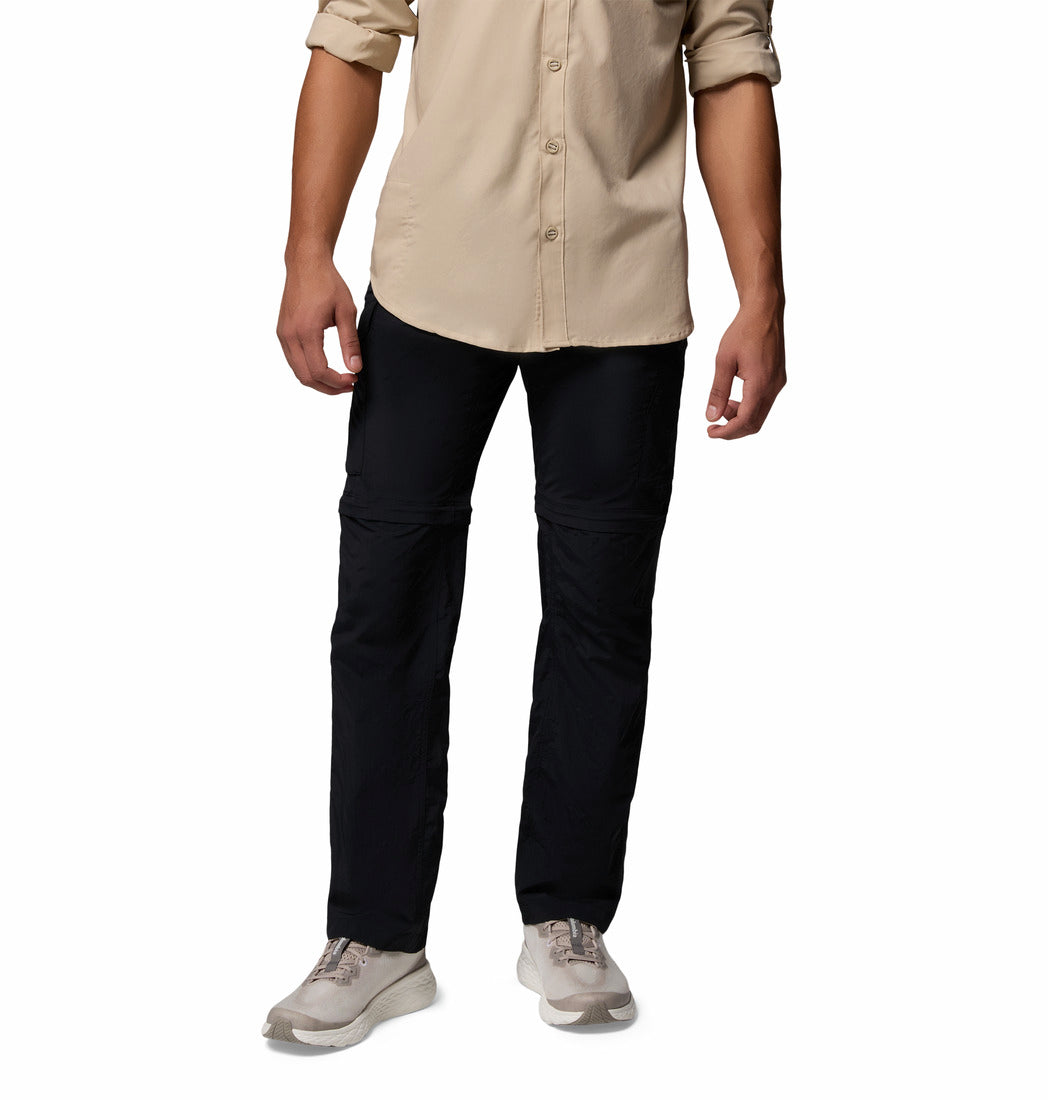 Columbia Men Black Silver Ridge Convertible Pant (Sun Protection)