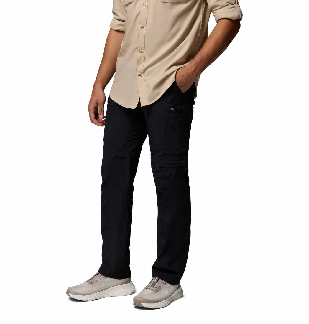 Columbia Men Black Silver Ridge Convertible Pant (Sun Protection)