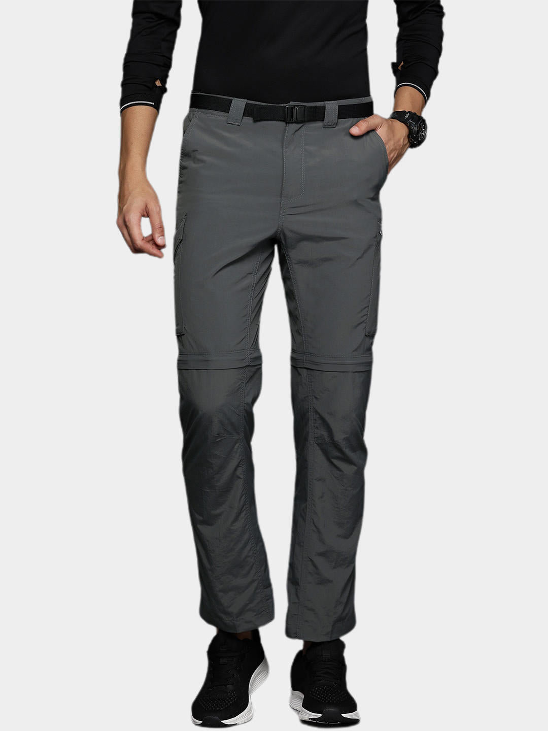 Columbia Men Grey Silver Ridge Convertible Pant