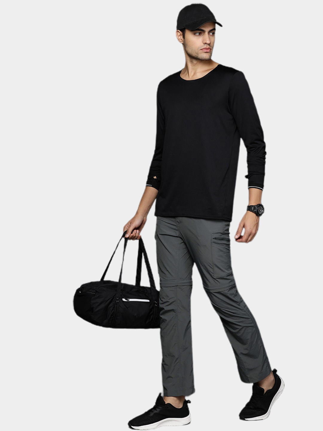 Columbia Men Grey Silver Ridge Convertible Pant