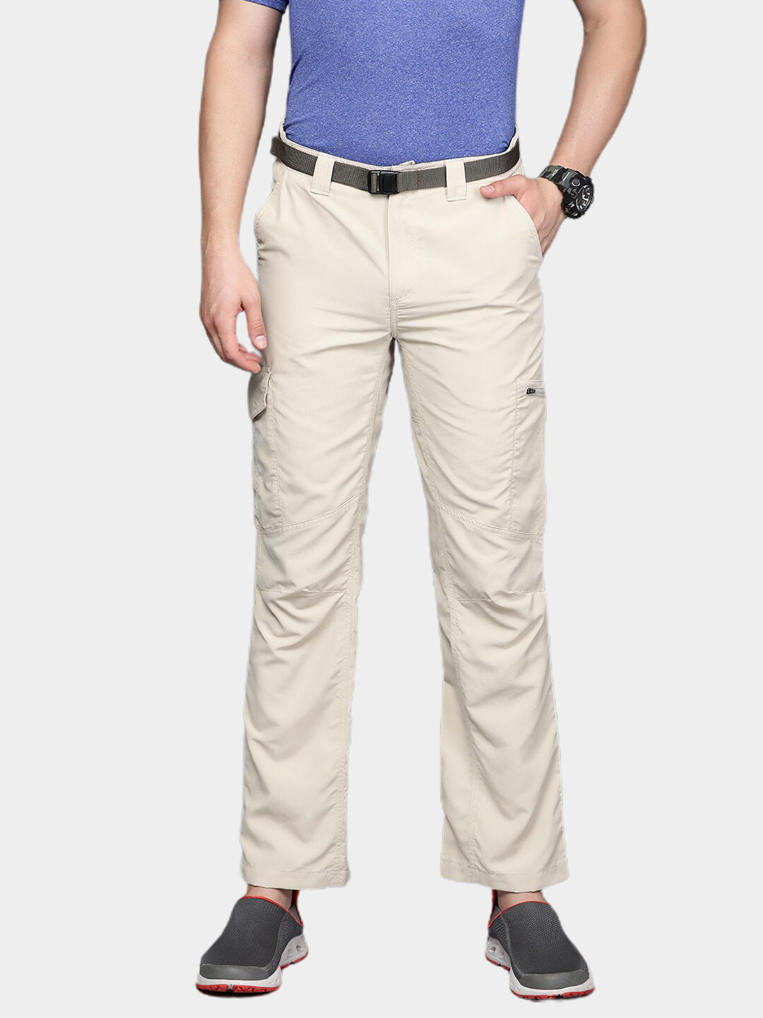 Columbia Men Beige Silver Ridge Cargo Pant