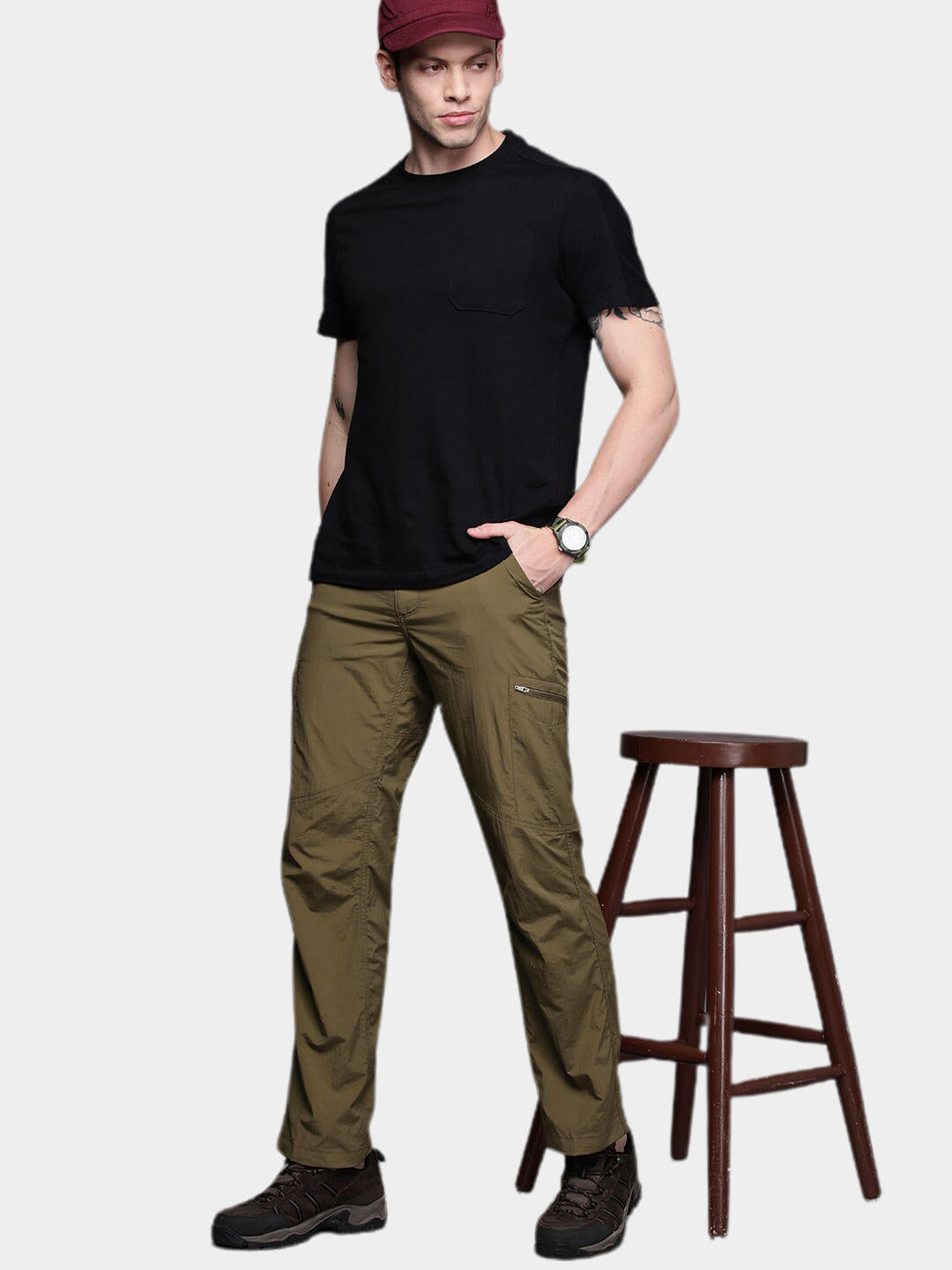 Columbia Men Green Silver Ridge Cargo Pant