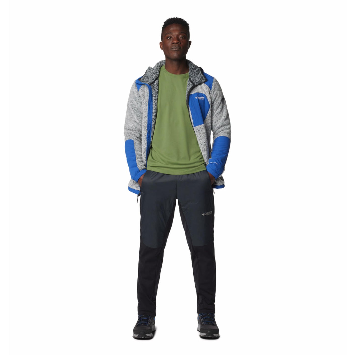 Columbia Mens Green Summit Valley Long Sleeve Crew Tshirt