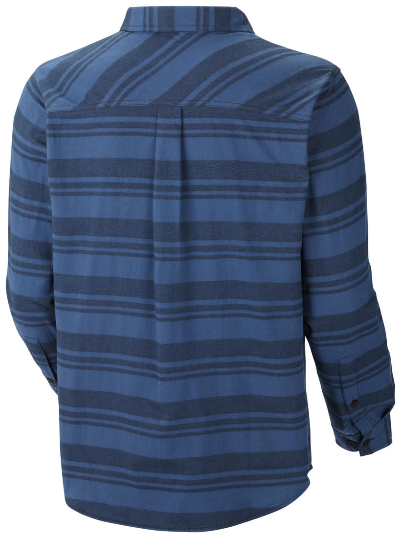Columbia Men Navy Blue Flare Gun Flannel III Long Sleeve Shirt