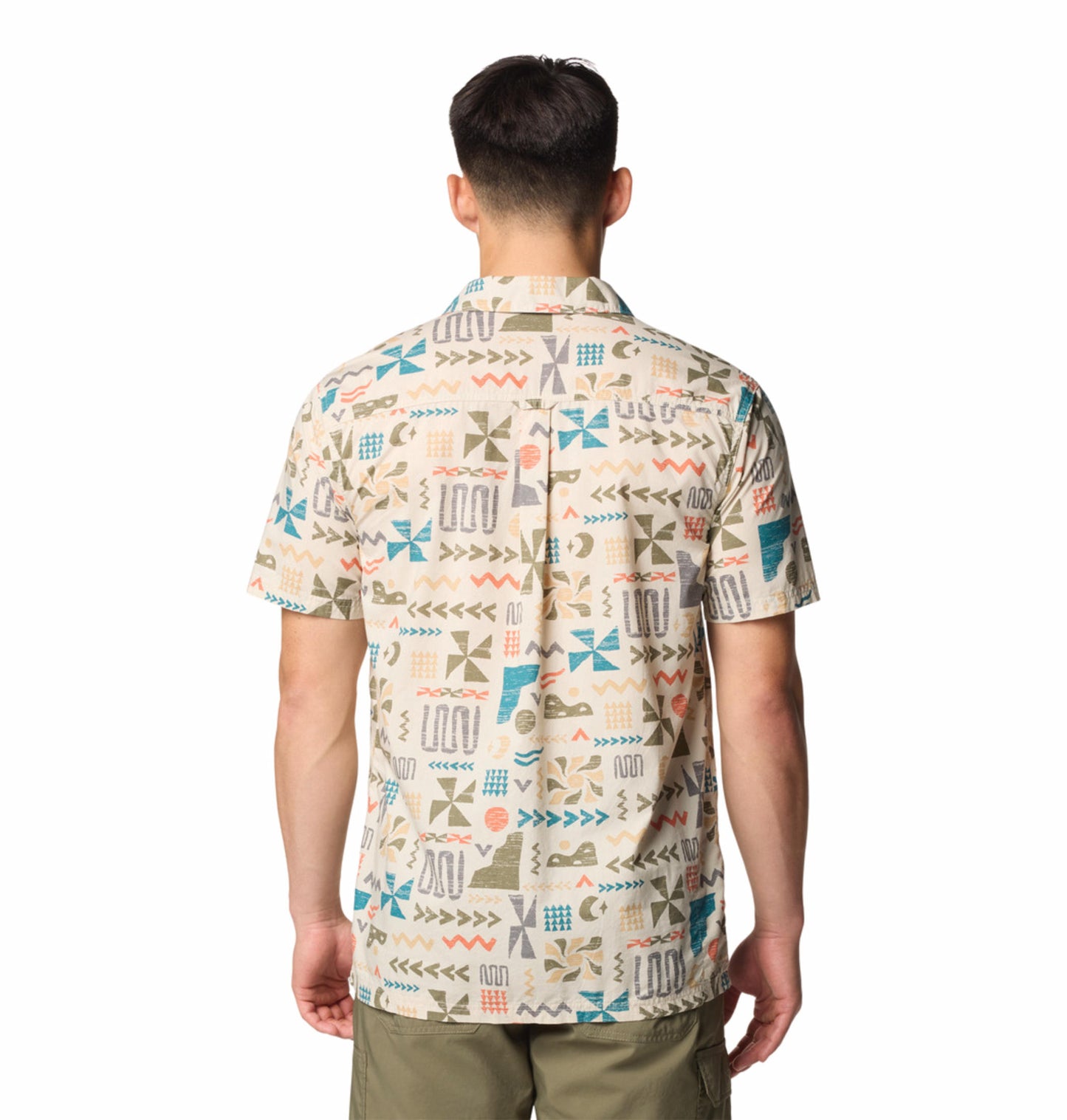 Columbia Mens Beige Pine Canyon Short Sleeve Shirt