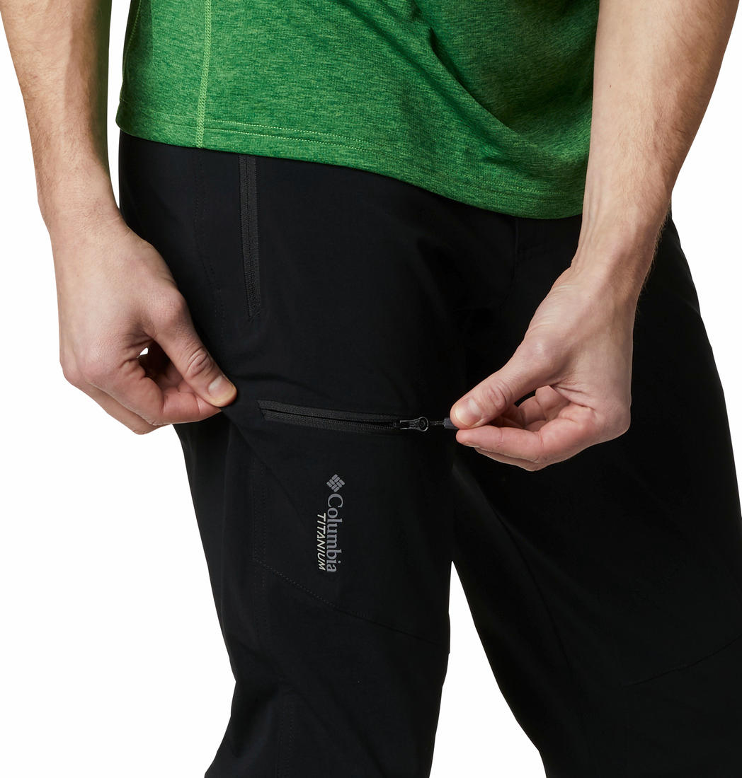 Columbia Mens Black Titan Pass Pant II