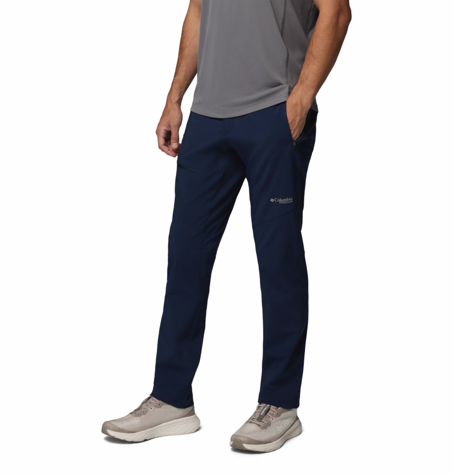Columbia Men's Navy Blue Omni-Shade Titan Pass II Sun Protection Pant