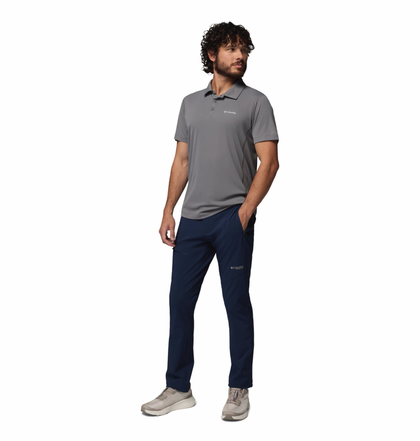 Columbia Men Navy Blue Omni-Shade Titan Pass II Pant