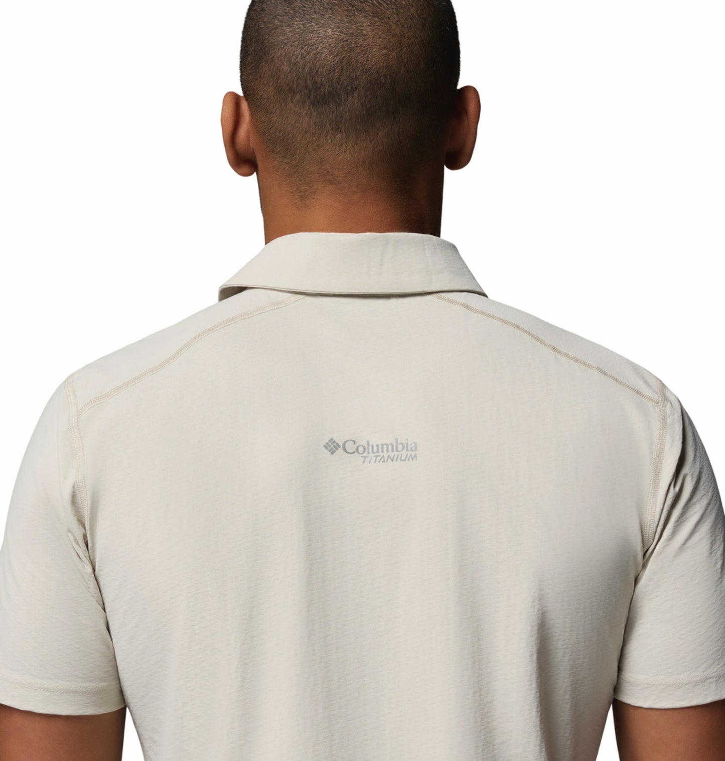 Columbia Men Beige Omni-Freeze Diamond Peak Pro Polo T-Shirt