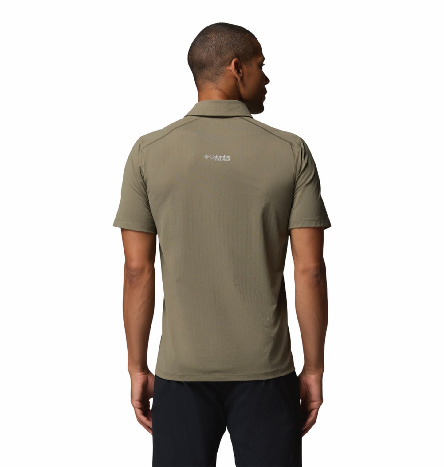 Columbia Men Olive Green Omni-Freeze Diamond Peak Pro Polo Tshirt