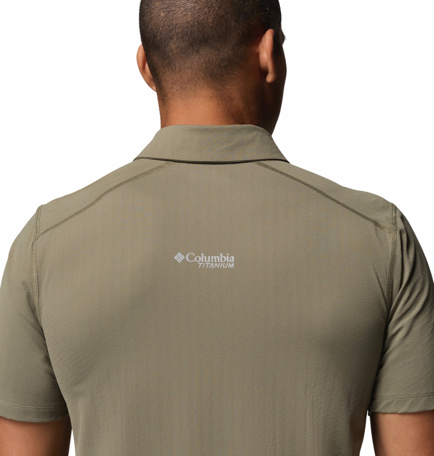 Columbia Men Olive Green Omni-Freeze Diamond Peak Pro Polo Tshirt