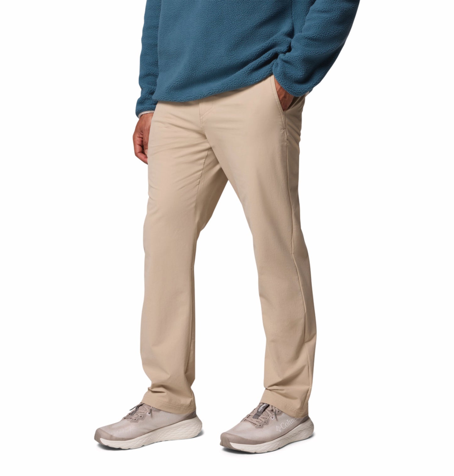 Columbia Men Beige Omni-Shield Roc Tech Chino Pant Chino Pant