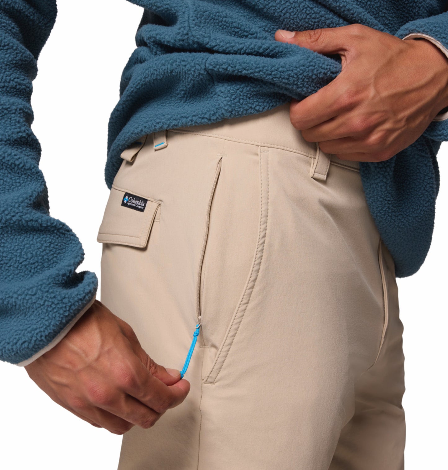 Columbia Men Beige Omni-Shield Roc Tech Chino Pant Chino Pant