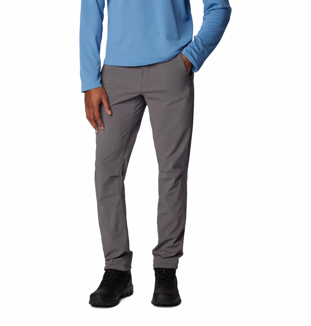 A Men Wearing Columbia Men Grey Triple Canyon Pant II (Sun Protection)