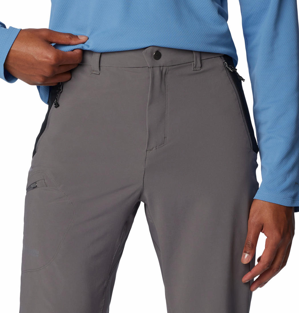 A Men Wearing Columbia Men Grey Triple Canyon Pant II (Sun Protection)
