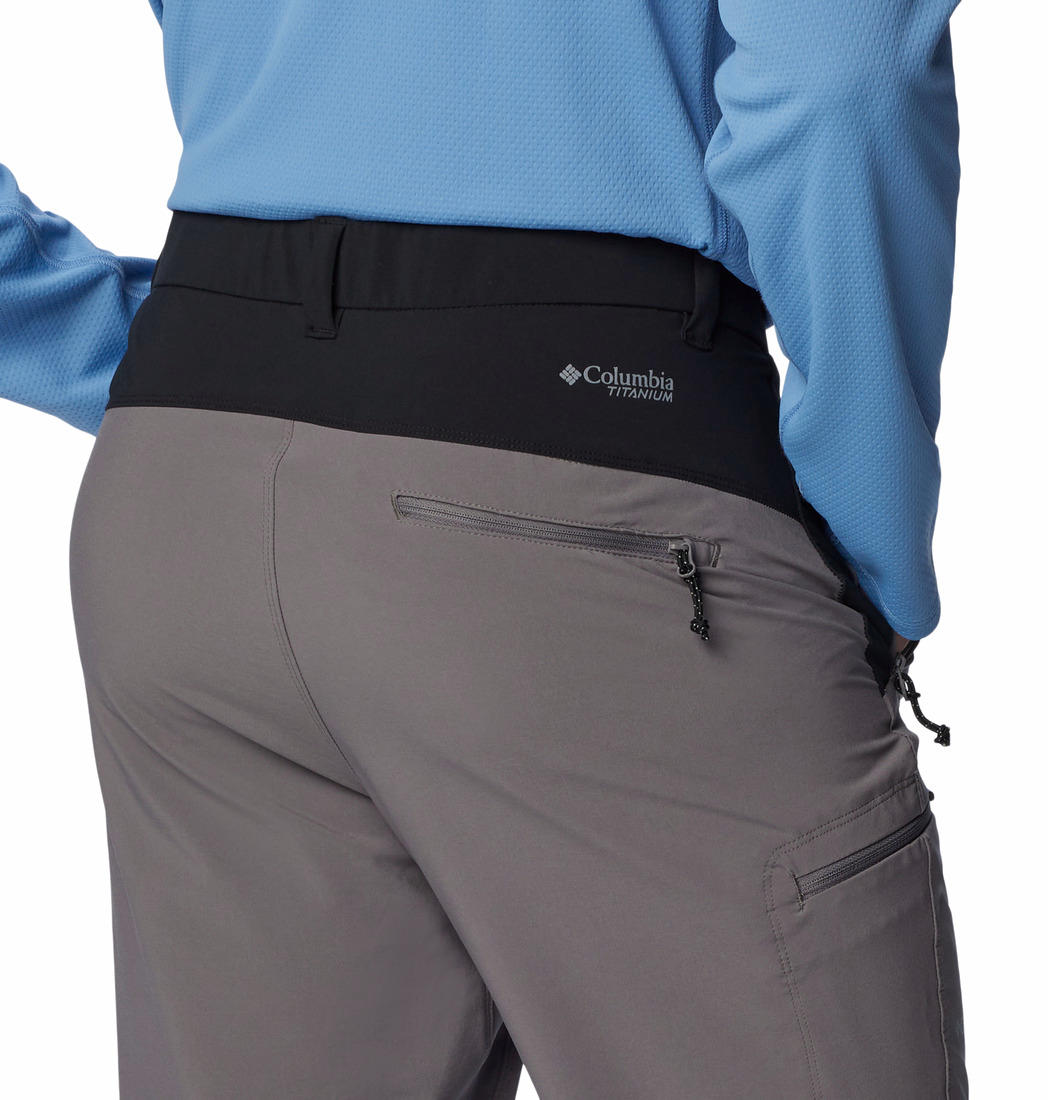 A Men Wearing Columbia Men Grey Triple Canyon Pant II (Sun Protection)