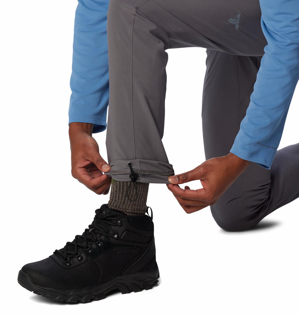 A Men Wearing Columbia Men Grey Triple Canyon Pant II (Sun Protection)