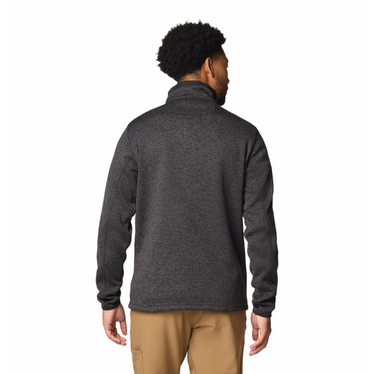 Columbia Mens Black Sweater Weather Half Zip Jacket