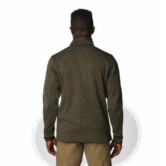 Columbia Mens Green Sweater Weather Half Zip Jacket