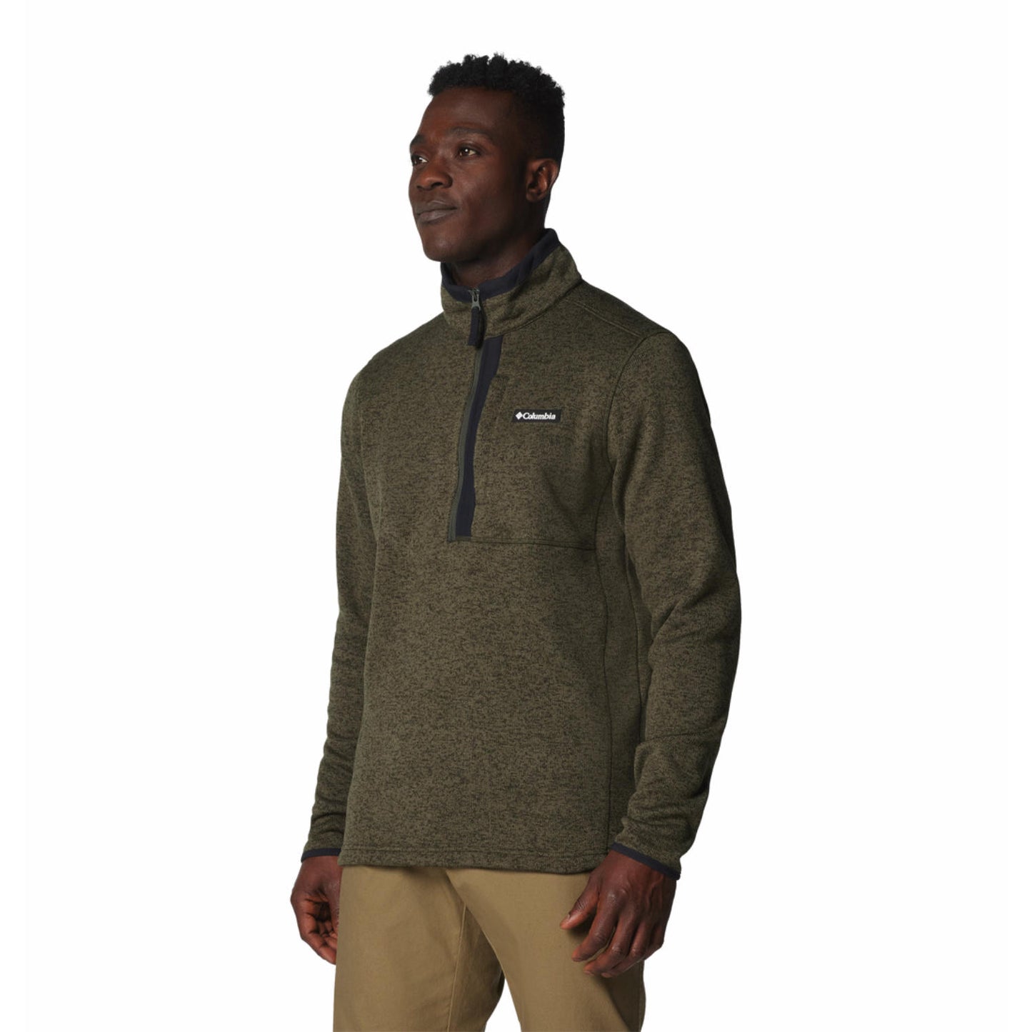 Columbia Mens Green Sweater Weather Half Zip Jacket