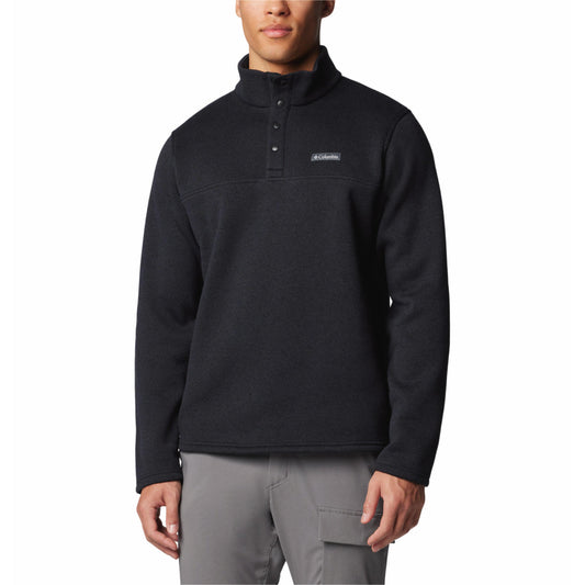 Columbia Mens Black Alto Pass Half Snap Fleece Jacket