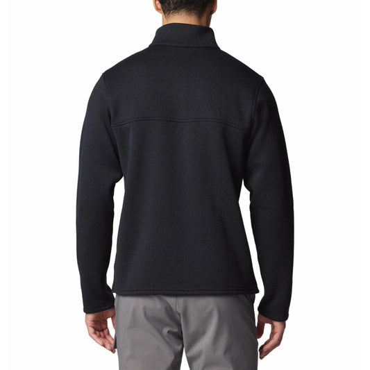 Columbia Mens Black Alto Pass Half Snap Fleece Jacket