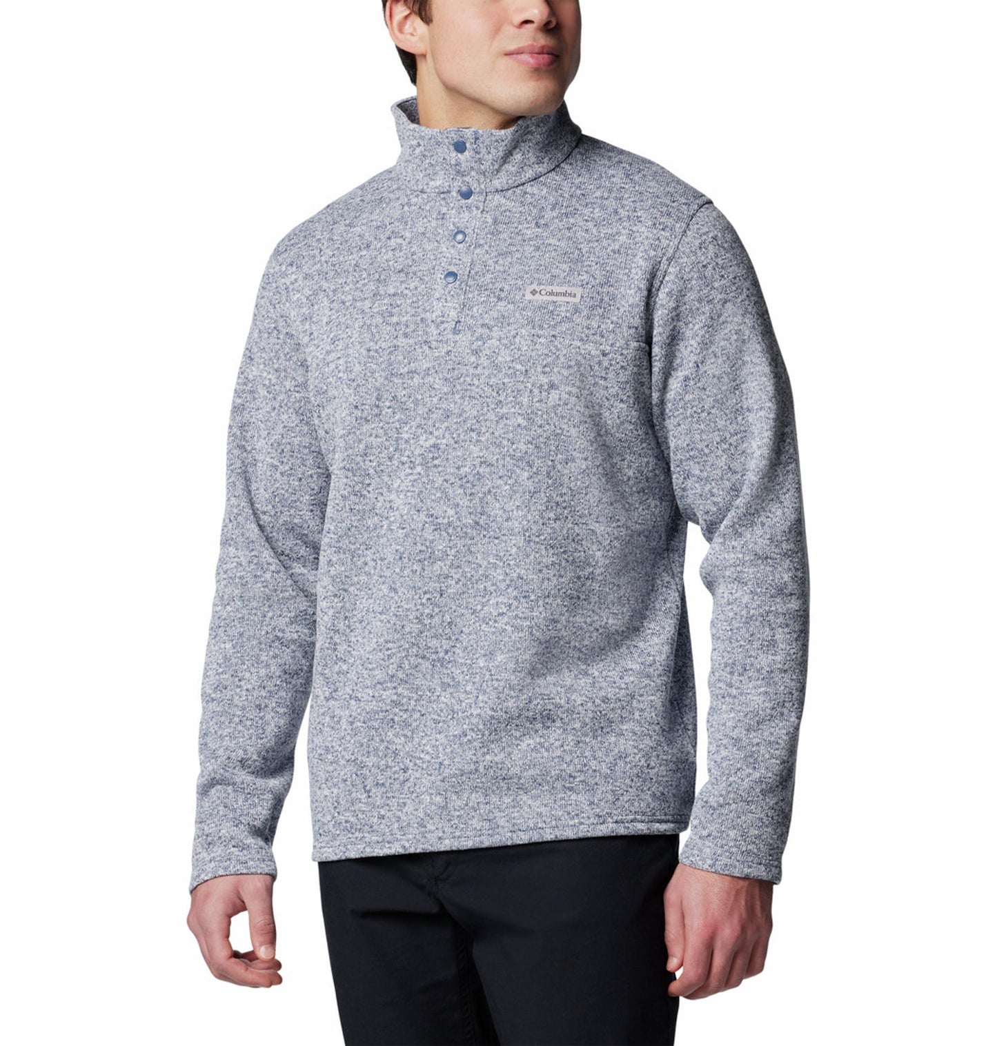 Columbia Men Blue Alto Pass Half Snap Fleece