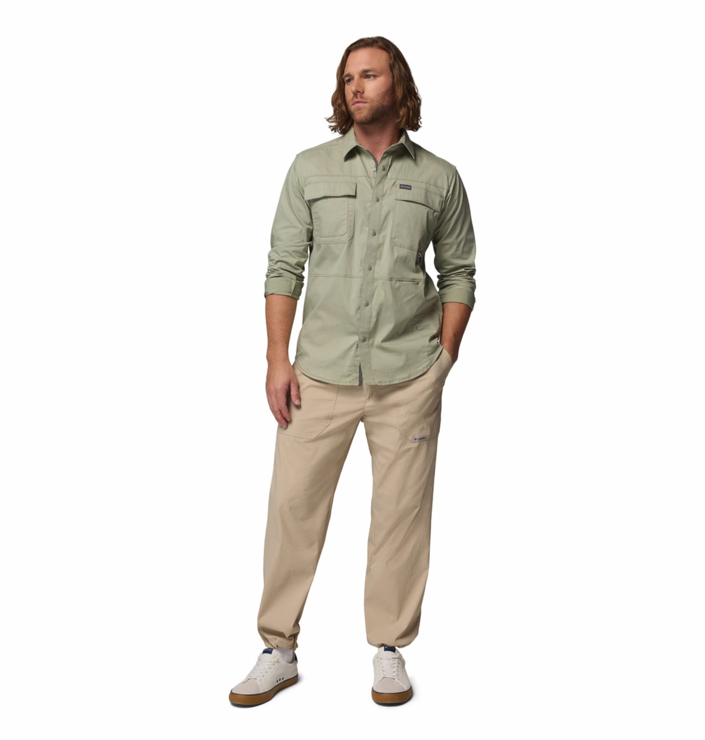 Columbia Men Beige Omni-Shade Landroamer Scout Pant