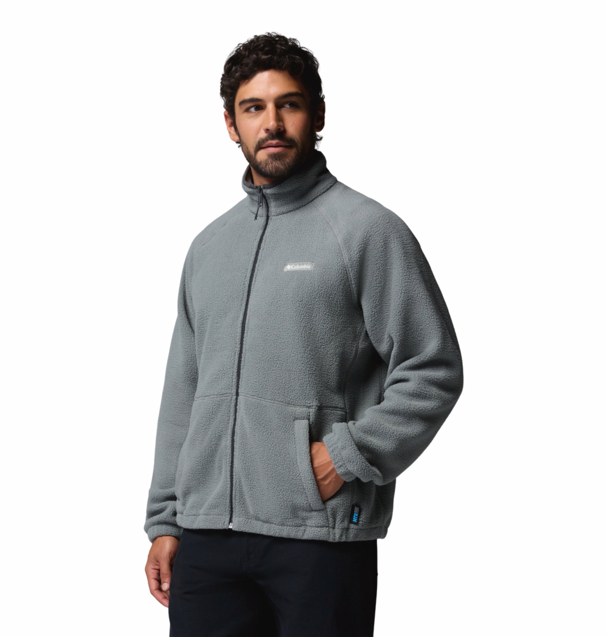men green mtr timber crest fleece jacket