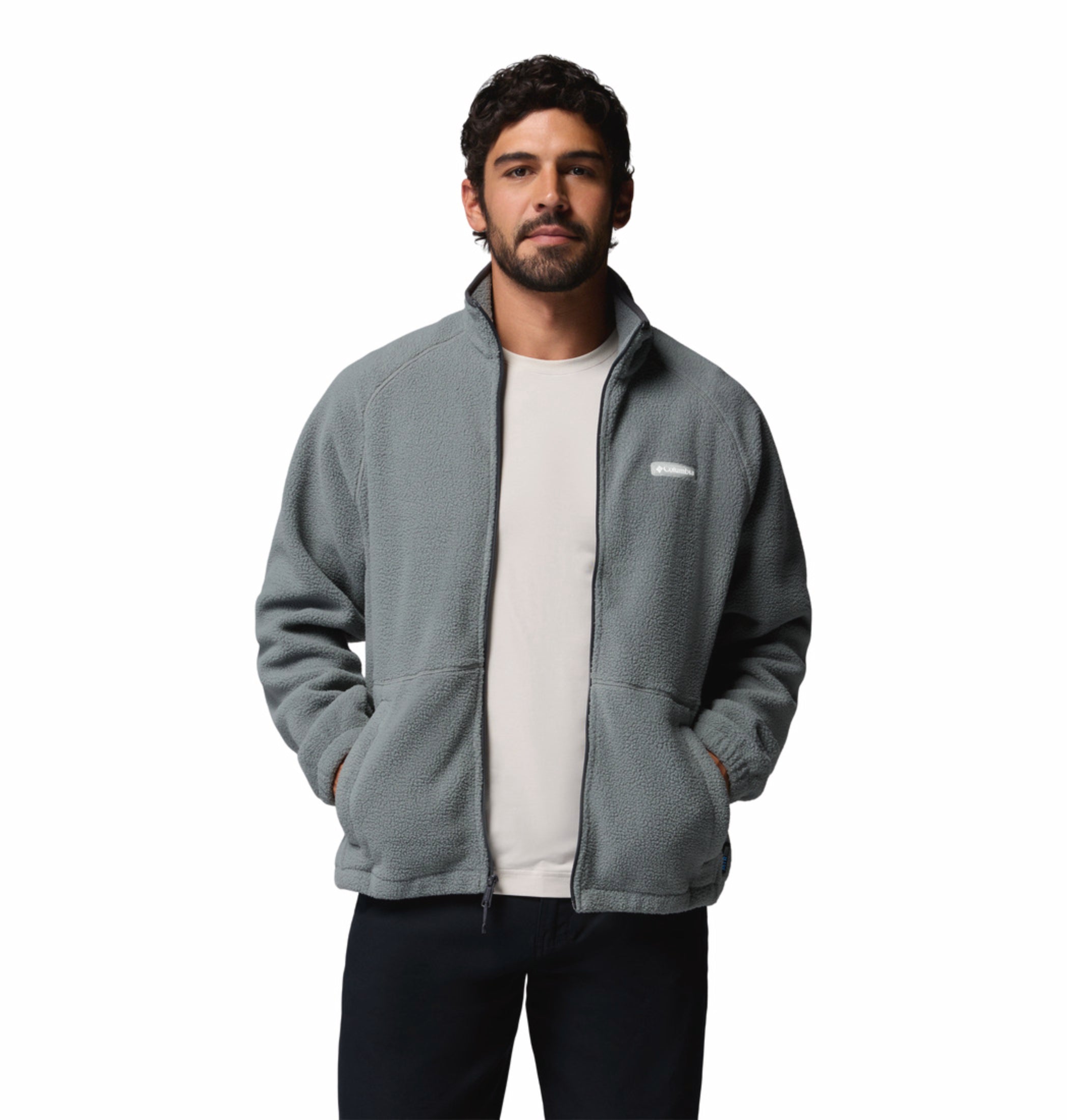 men green mtr timber crest fleece jacket