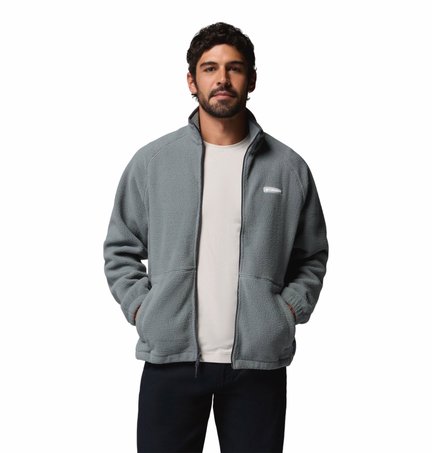 men green mtr timber crest fleece jacket