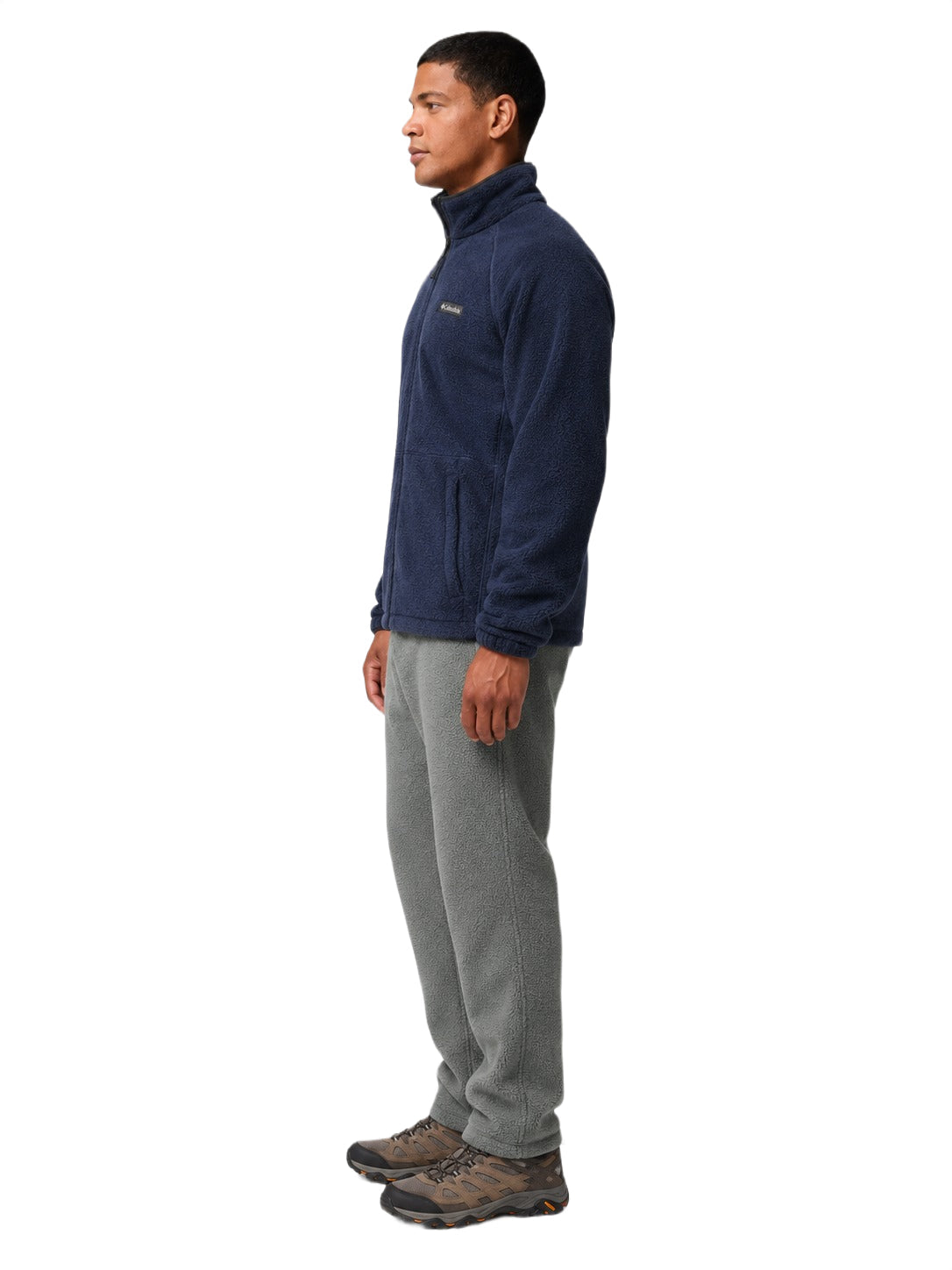 mens blue mtr timber crest fleece jacket